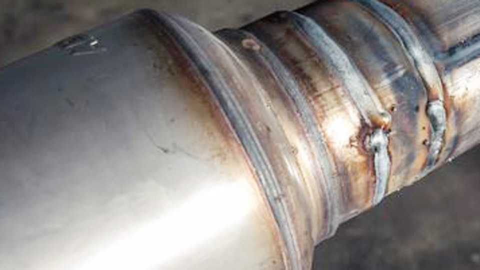 How To MIG Weld Exhaust Pipe Without Burn Through