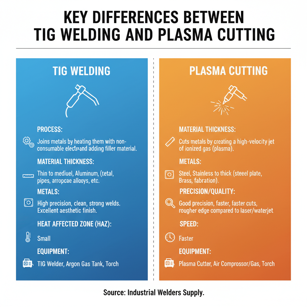 How to Convert TIG Welder to Plasma Cutter: Complete Guide for DIY Welders 1 Understanding the Key Differences Between TIG Welding and Plasma Cutting