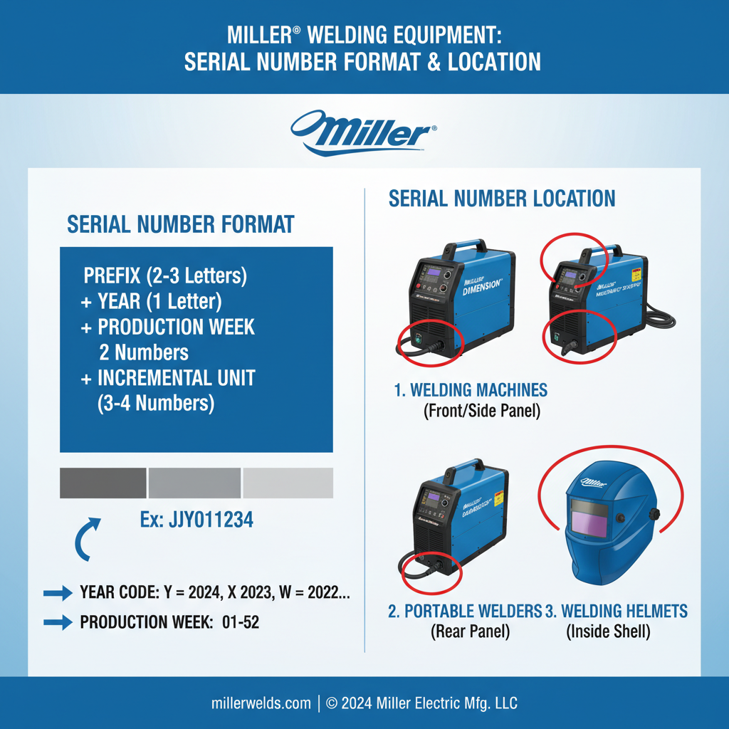 Miller Serial Number Format and Location