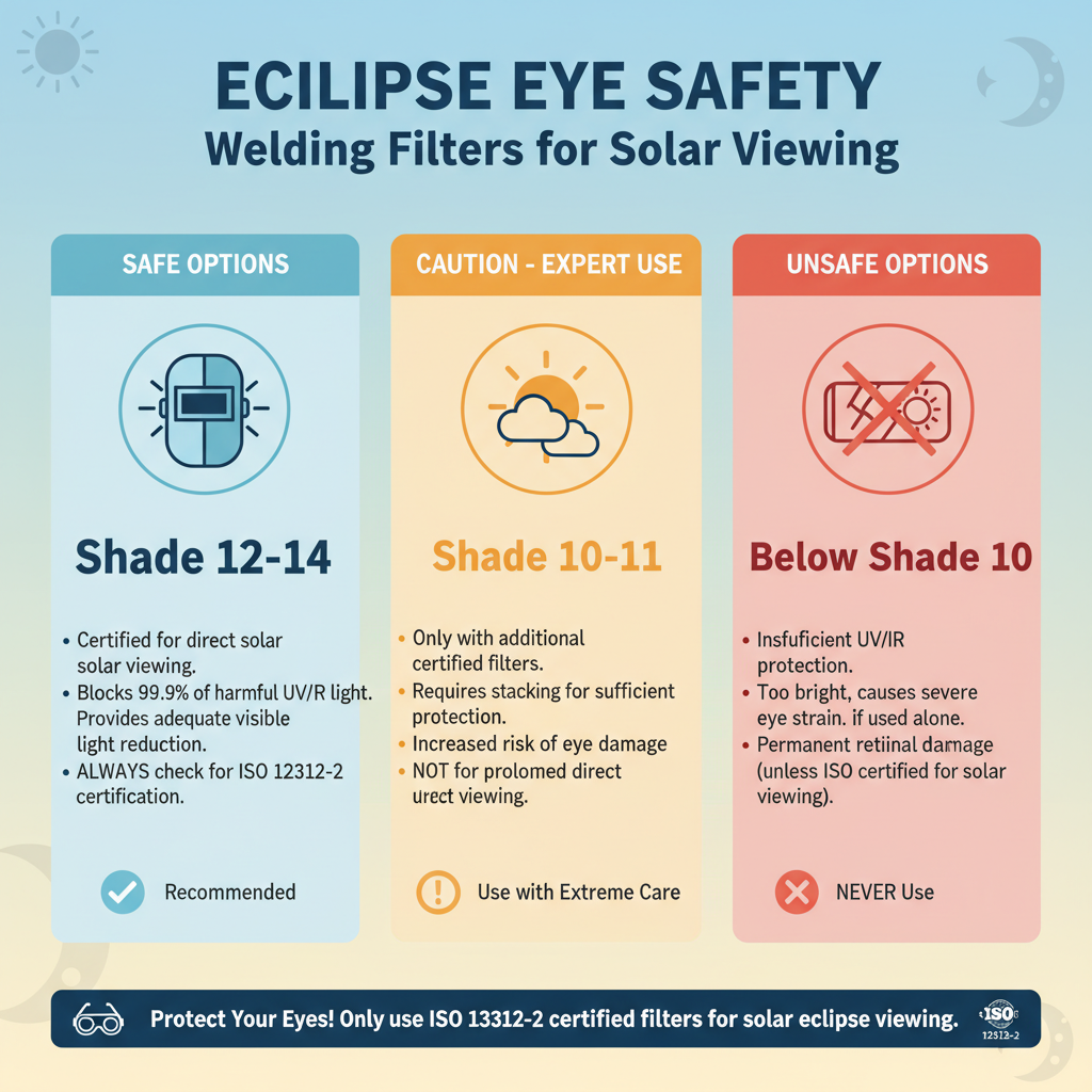 Types of Welding Filters Suitable for Eclipse Viewing