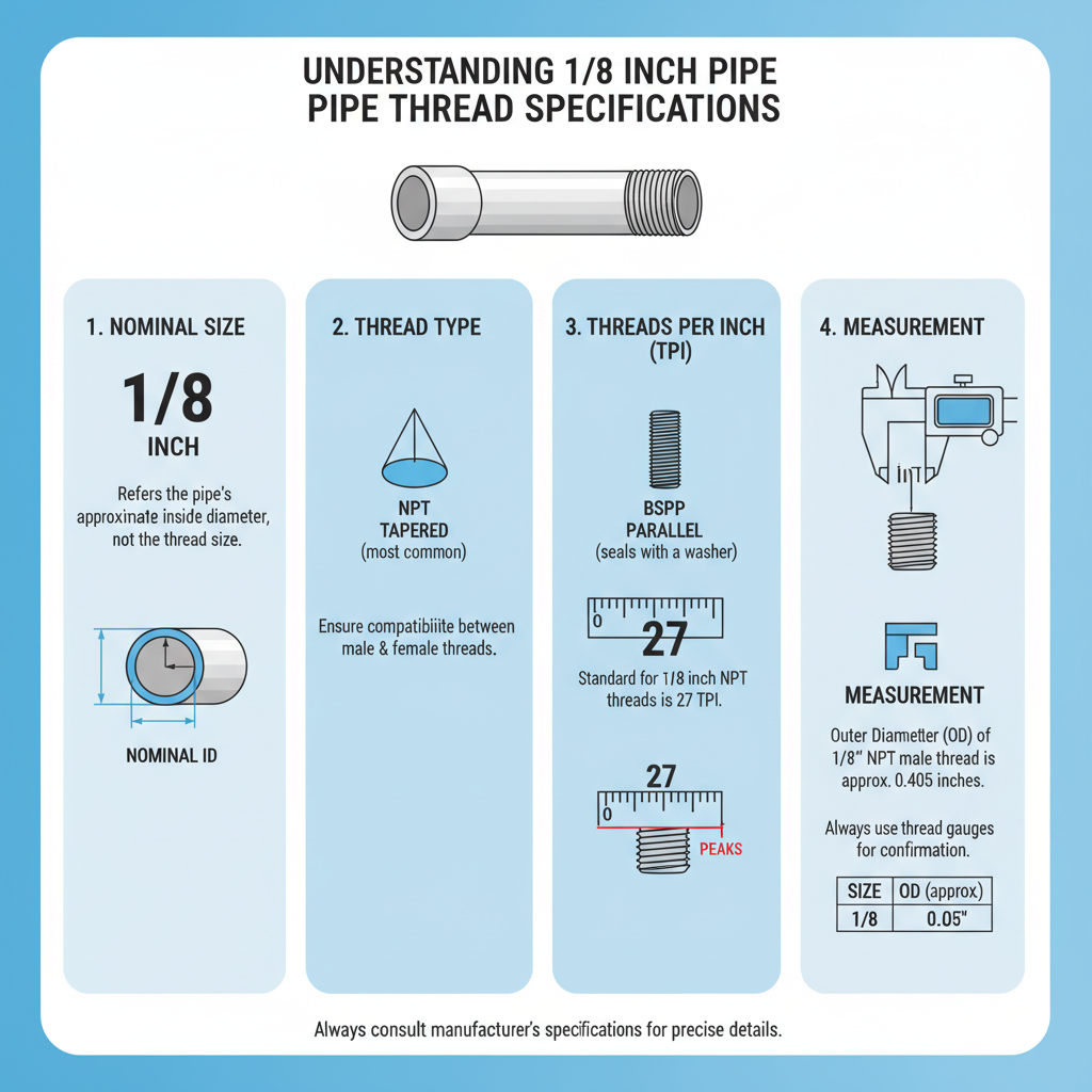 Understanding 1/8 Inch Pipe Thread Specifications
