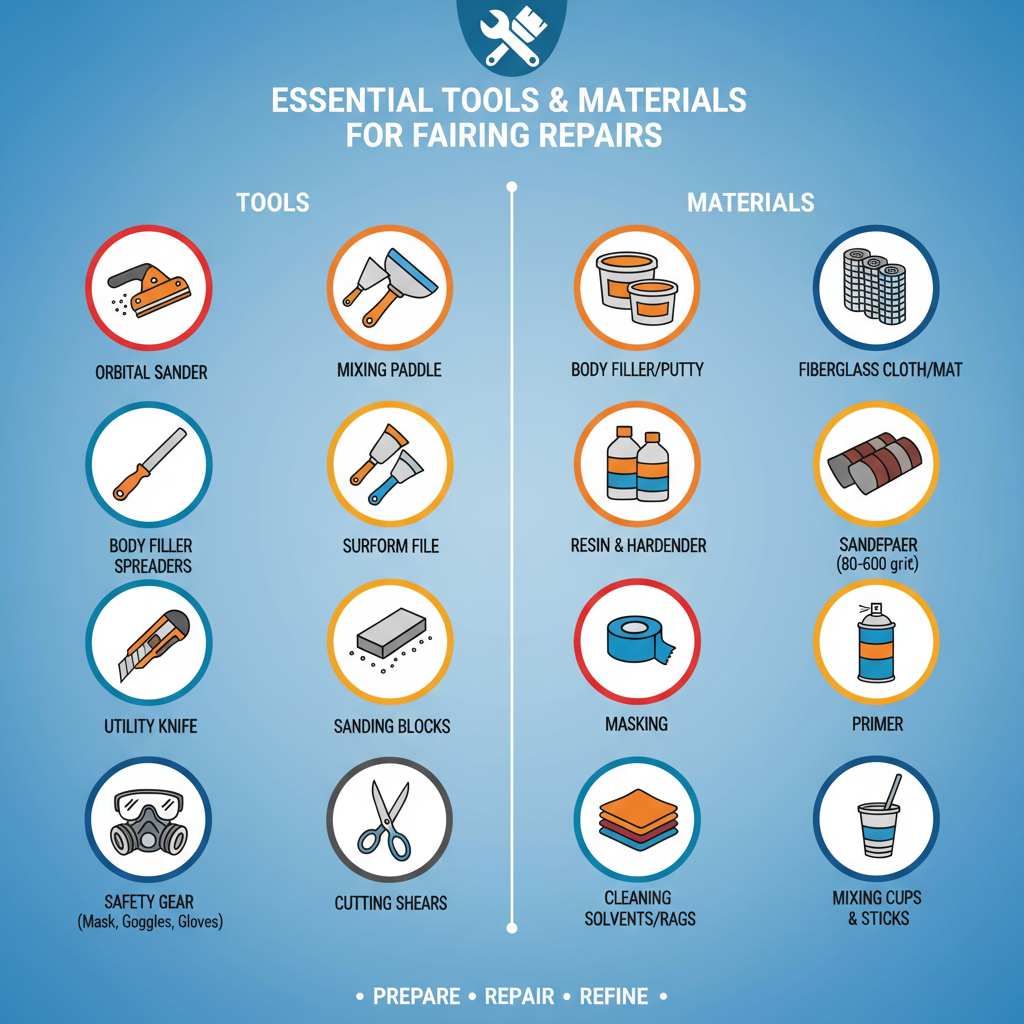 How to Fix Fairings on a Motorcycle: Repair Guide 2 Essential Tools and Materials for Fairing Repairs