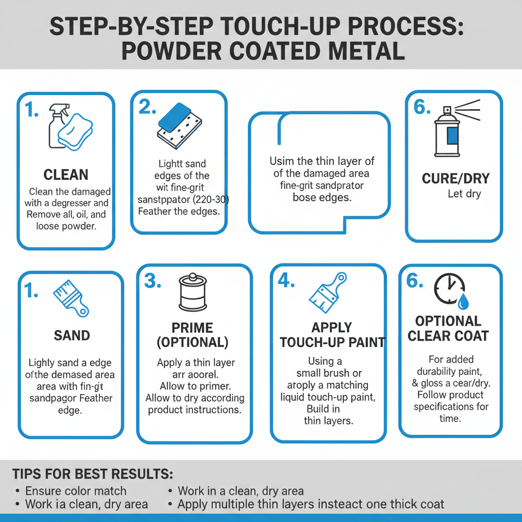 Step-by-Step Touch-Up Process of Powder Coated Metal