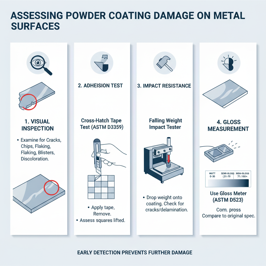 Assess  The Powder Coating Damage on Metal surface