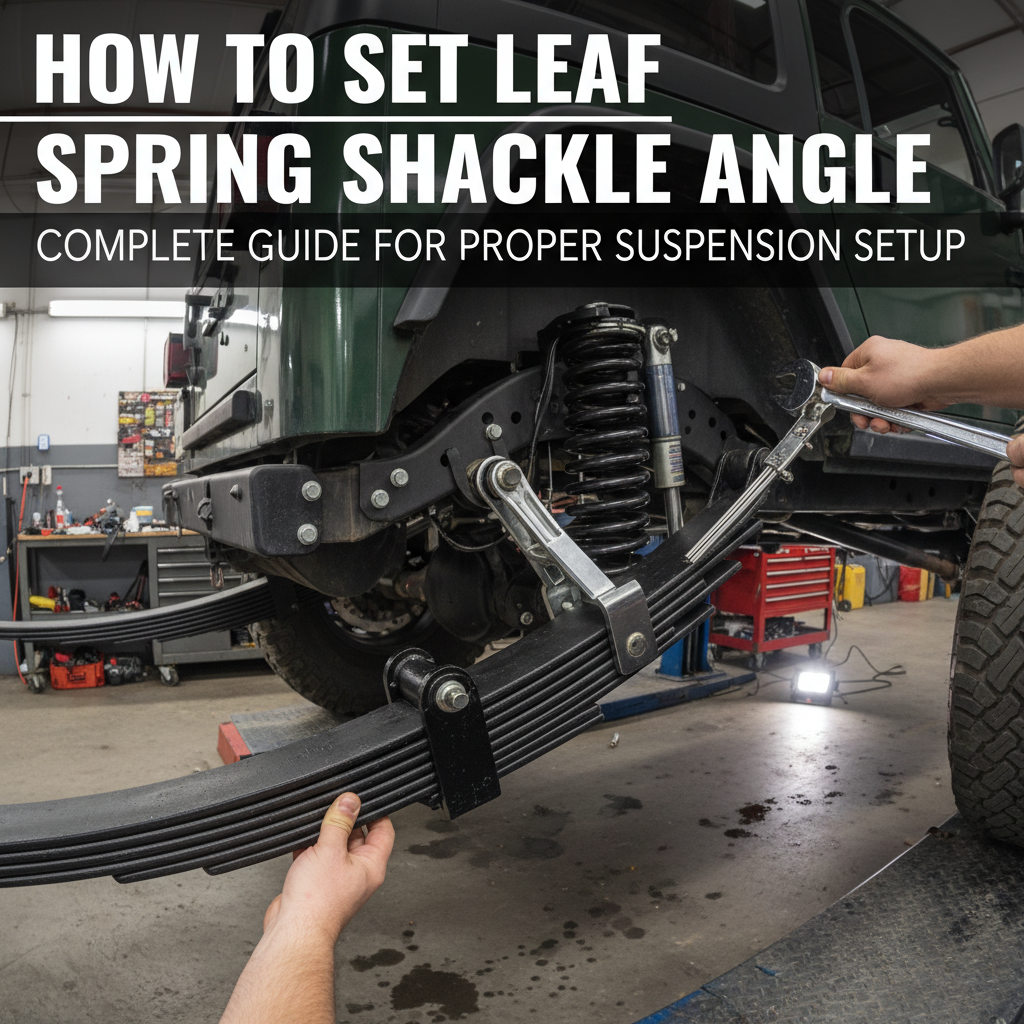 How to Set Leaf Spring Shackle Angle: Complete Guide for Proper Suspension Setup 8 How to Set Leaf Spring Shackle Angle: Complete Guide for Proper Suspension Setup