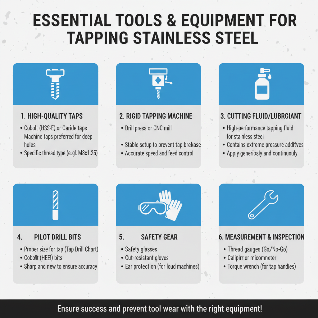 Essential Tools and Equipment for Tapping Stainless Steel