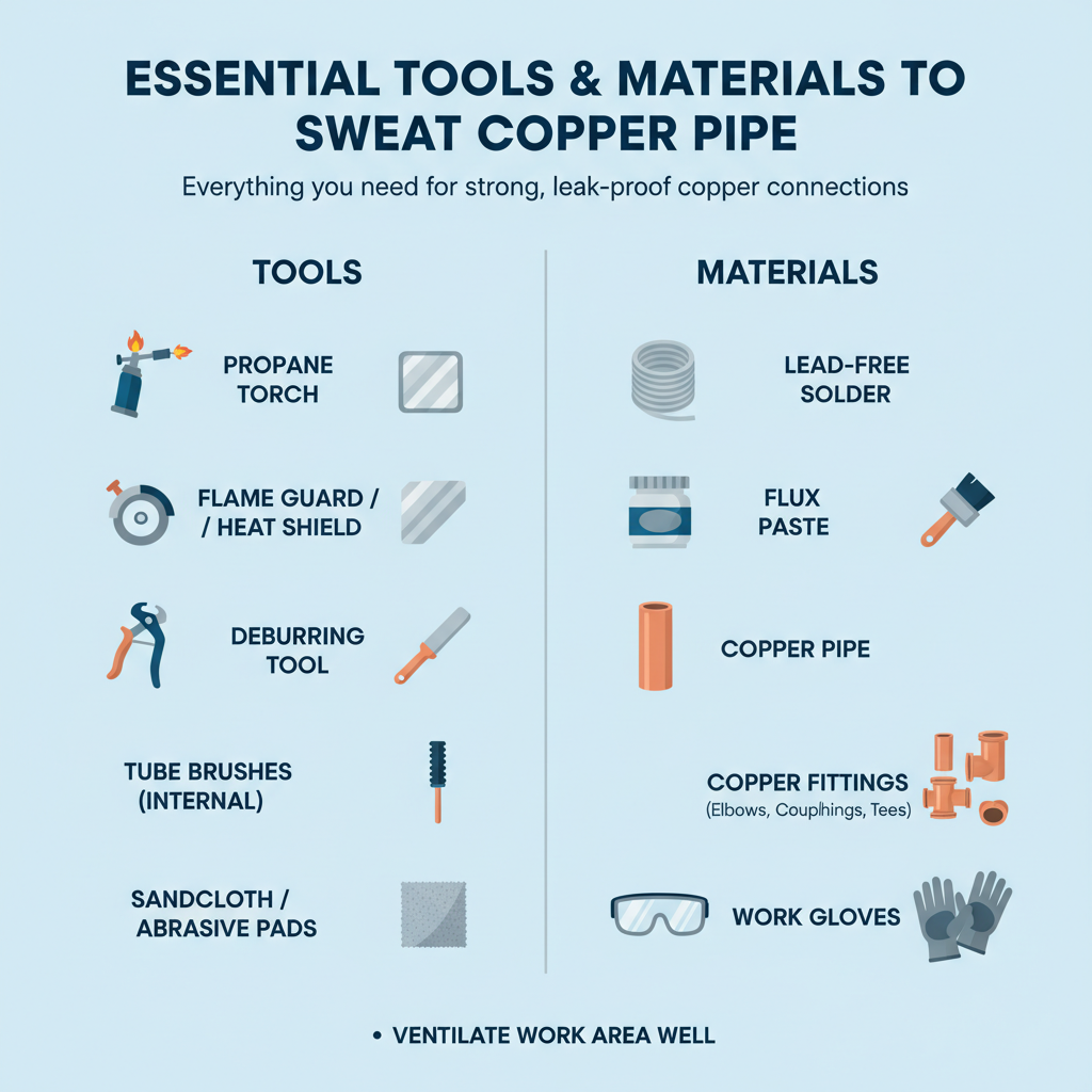 Essential Tools and Materials to Sweat Copper Pipe