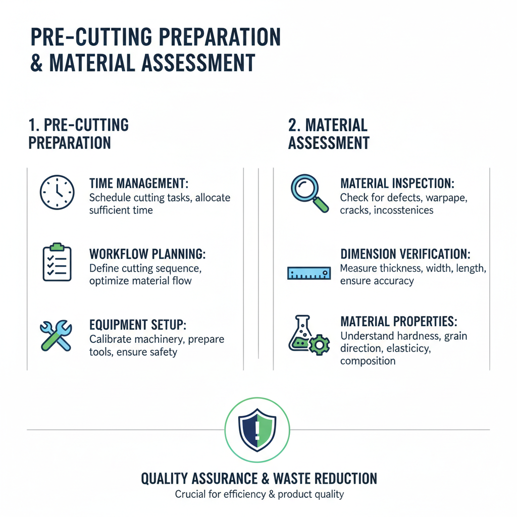 Pre-Cutting Preparation and Material Assessment