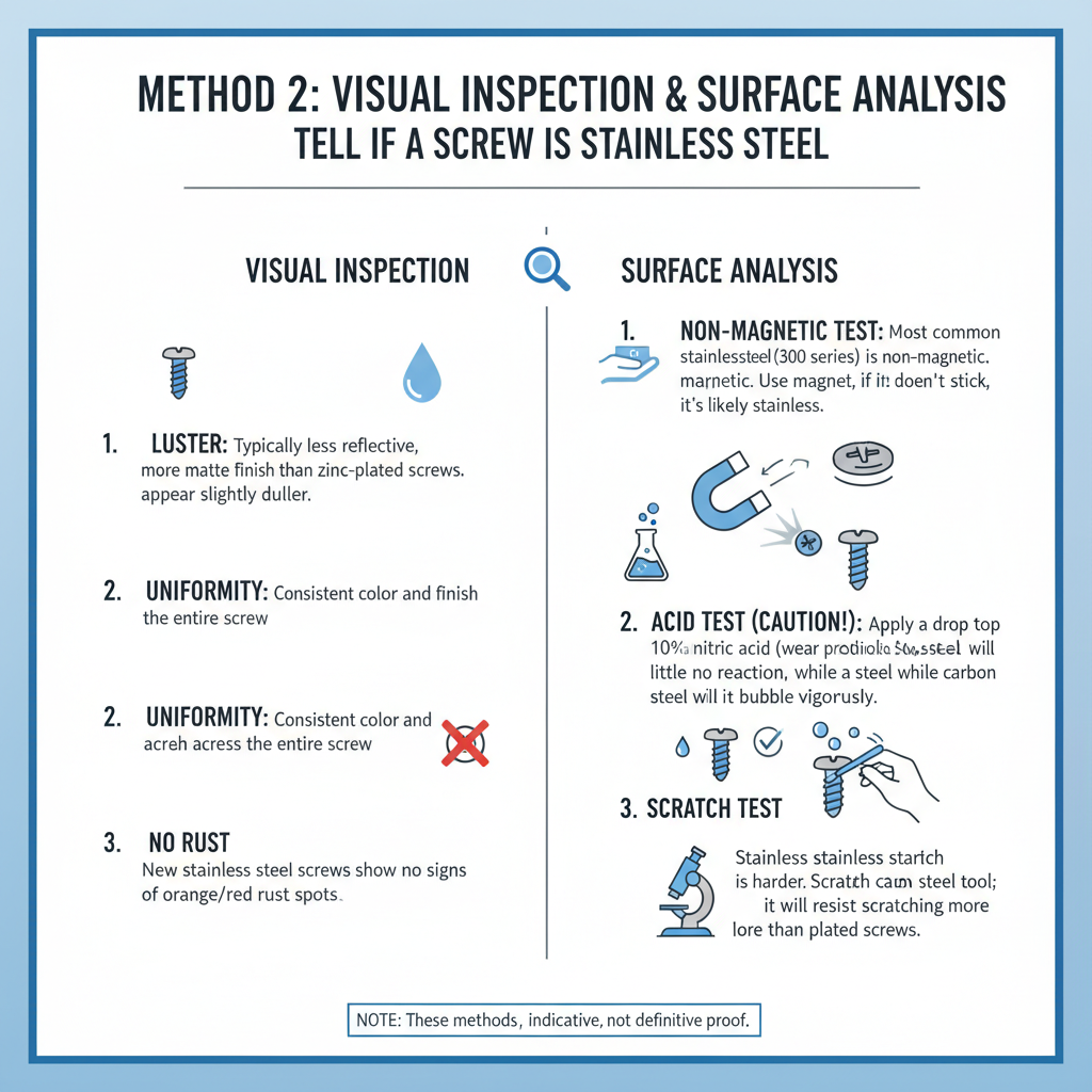 How to Tell if a Screw is Stainless Steel: 7 Reliable Methods for Accurate Identification 3 Method 2: Visual Inspection and Surface Analysis to Tell if a Screw is Stainless Steel