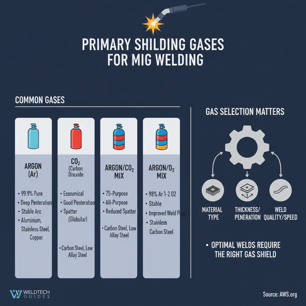 Primary Shielding Gases for MIG Welding