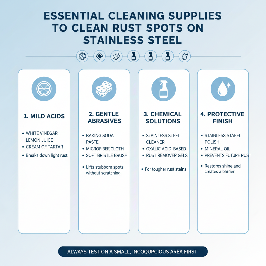 How to Clean Rust Spots on Stainless Steel? 2 Essential Cleaning Supplies To Clean Rust Spots on Stainless Steel