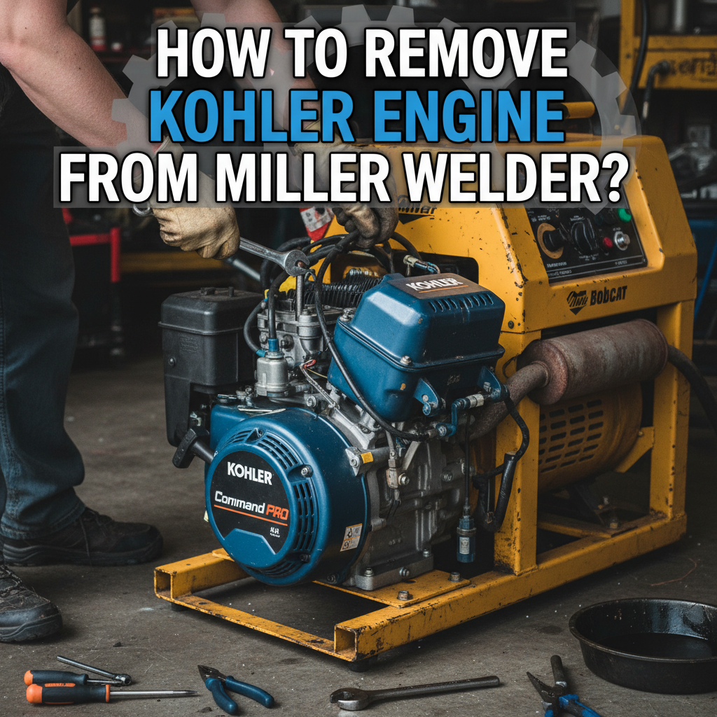 How to Remove Kohler Engine from Miller Welder?