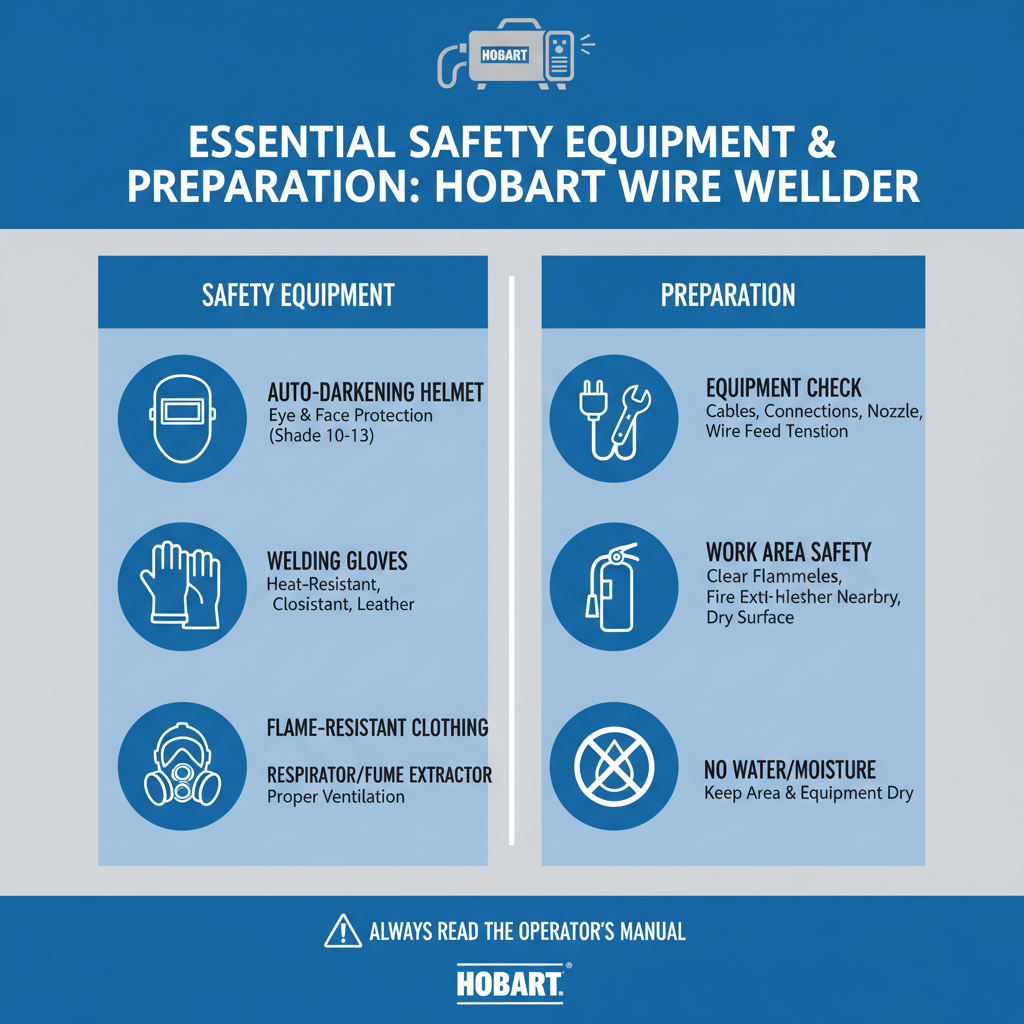 Essential Safety Equipment and Preparation to Use a Hobart Wire Welder