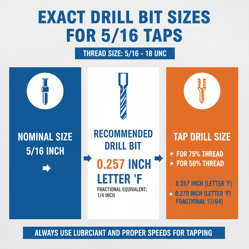 Exact Drill Bit Sizes for 5/16 Taps