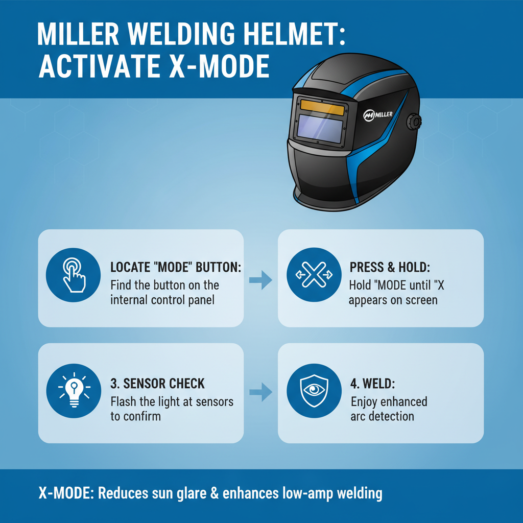How to Activate X Mode on Miller Welding Helmet