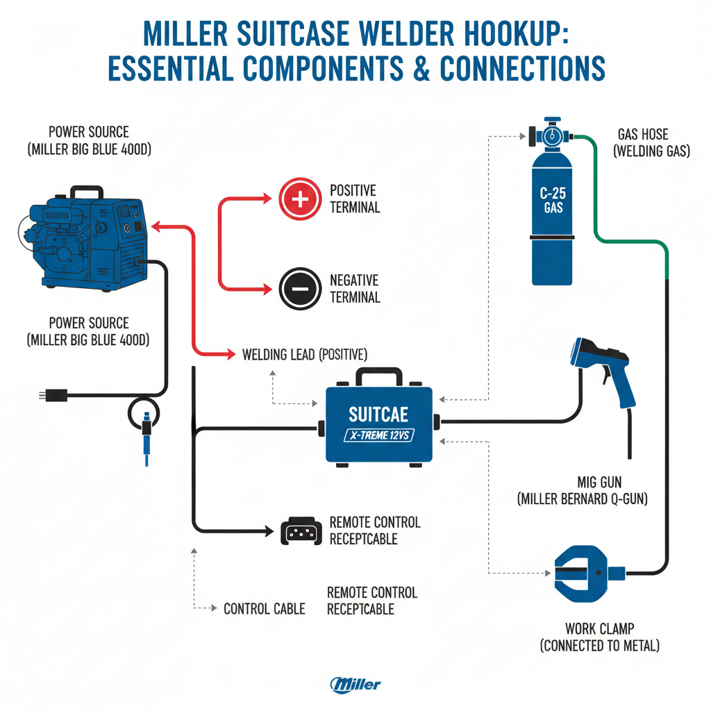 Essential Components and Connections to Hook Up a Miller Suitcase Welder
