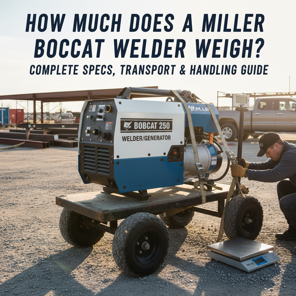 how much does a miller bobcat welder Weight: Complete Specs, Transport & Handling Guide