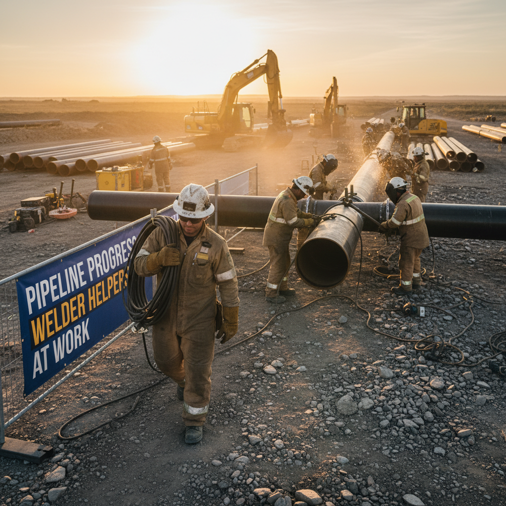 what does a welder helper do on the pipeline