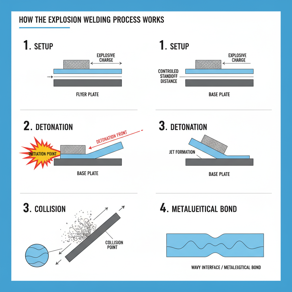 How the Explosion Welding Process Works