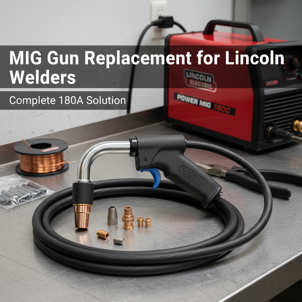 MIG Gun Replacement for Lincoln Welders: Complete 180A Solution