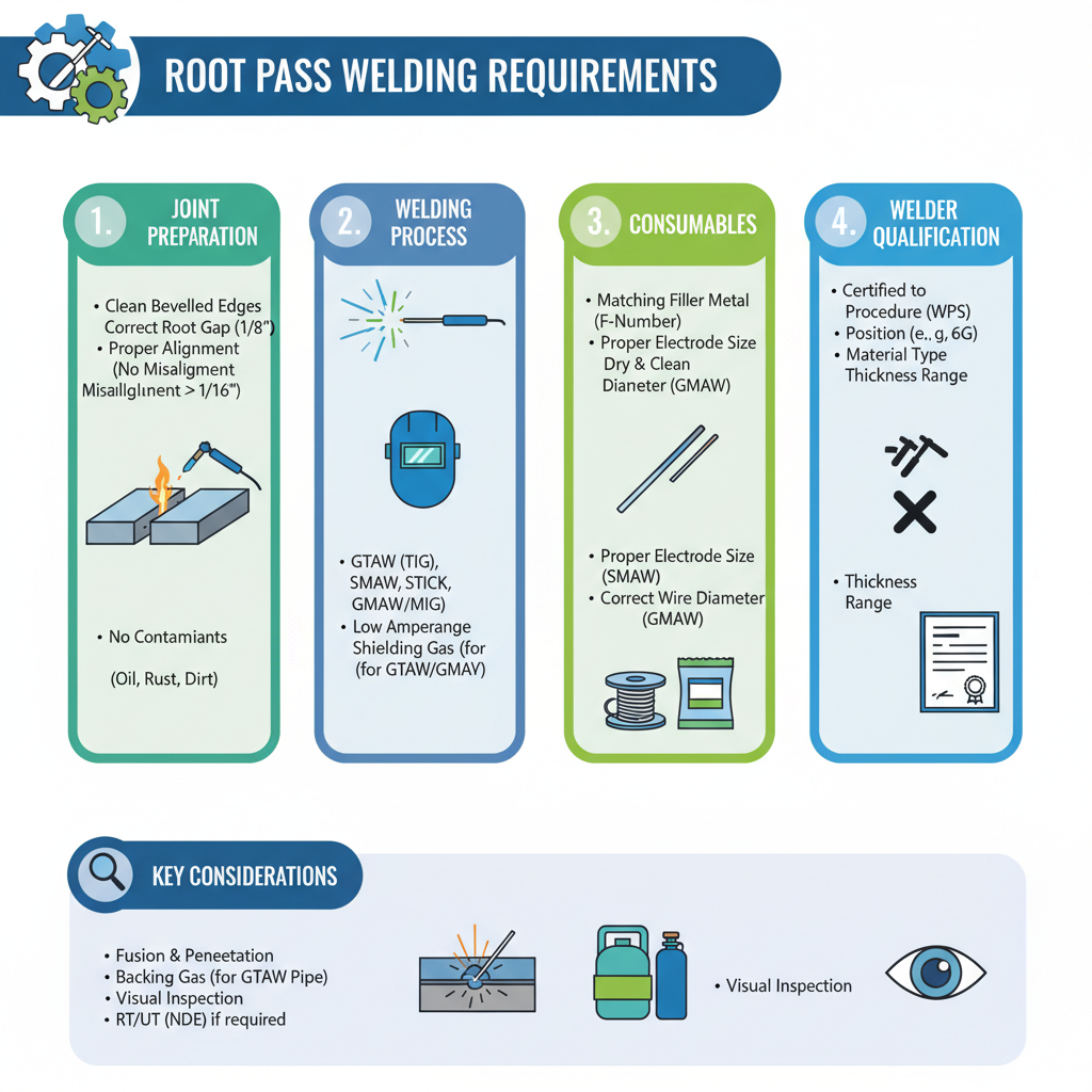 Root Pass Welding Requirements