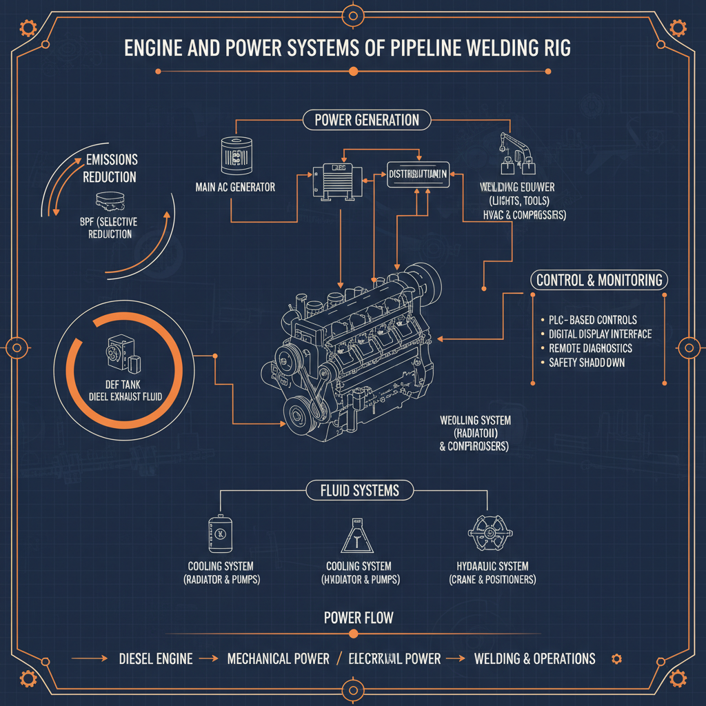 Engine and Power Systems of Pipeline Welding Rig