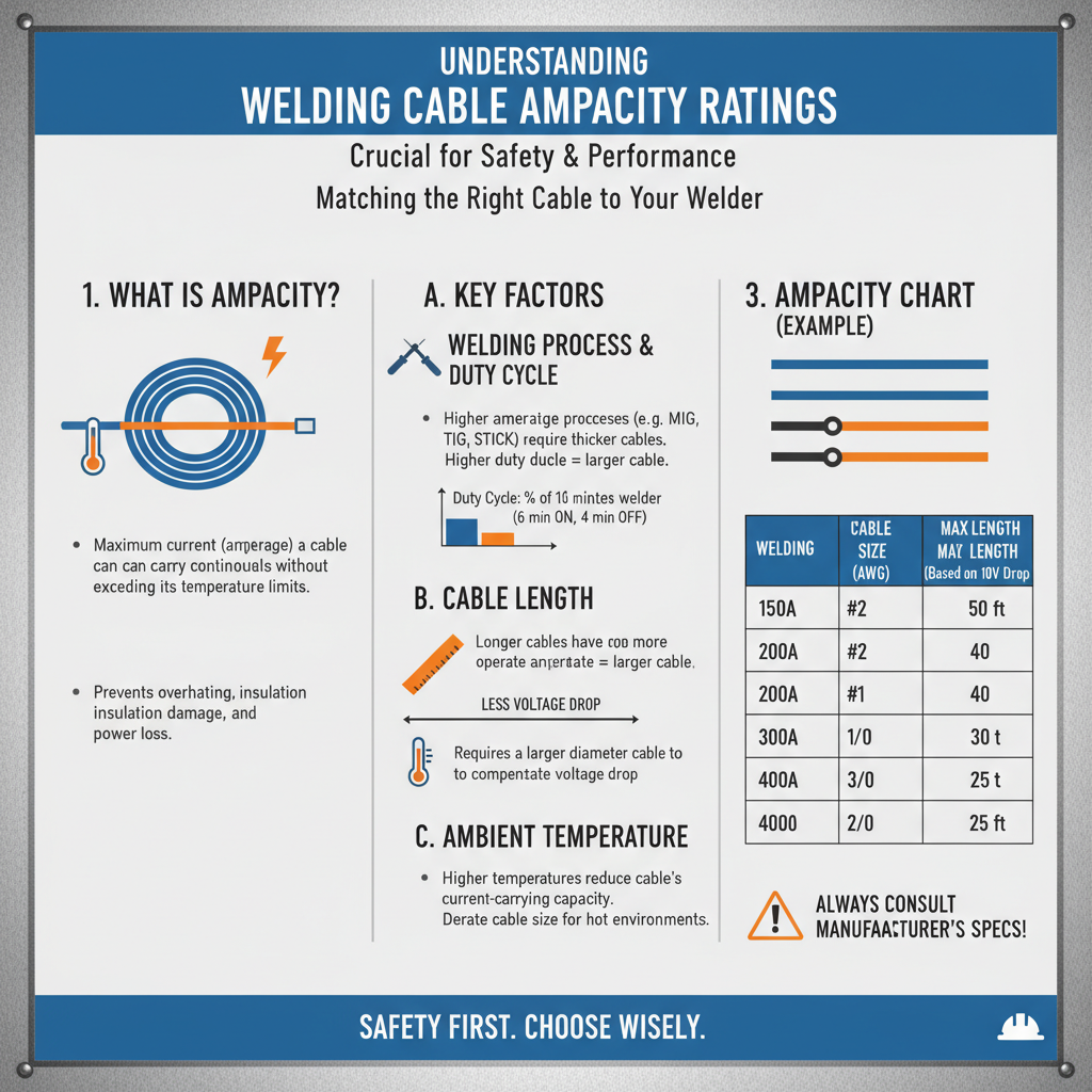 Understanding Welding Cable Ampacity Ratings