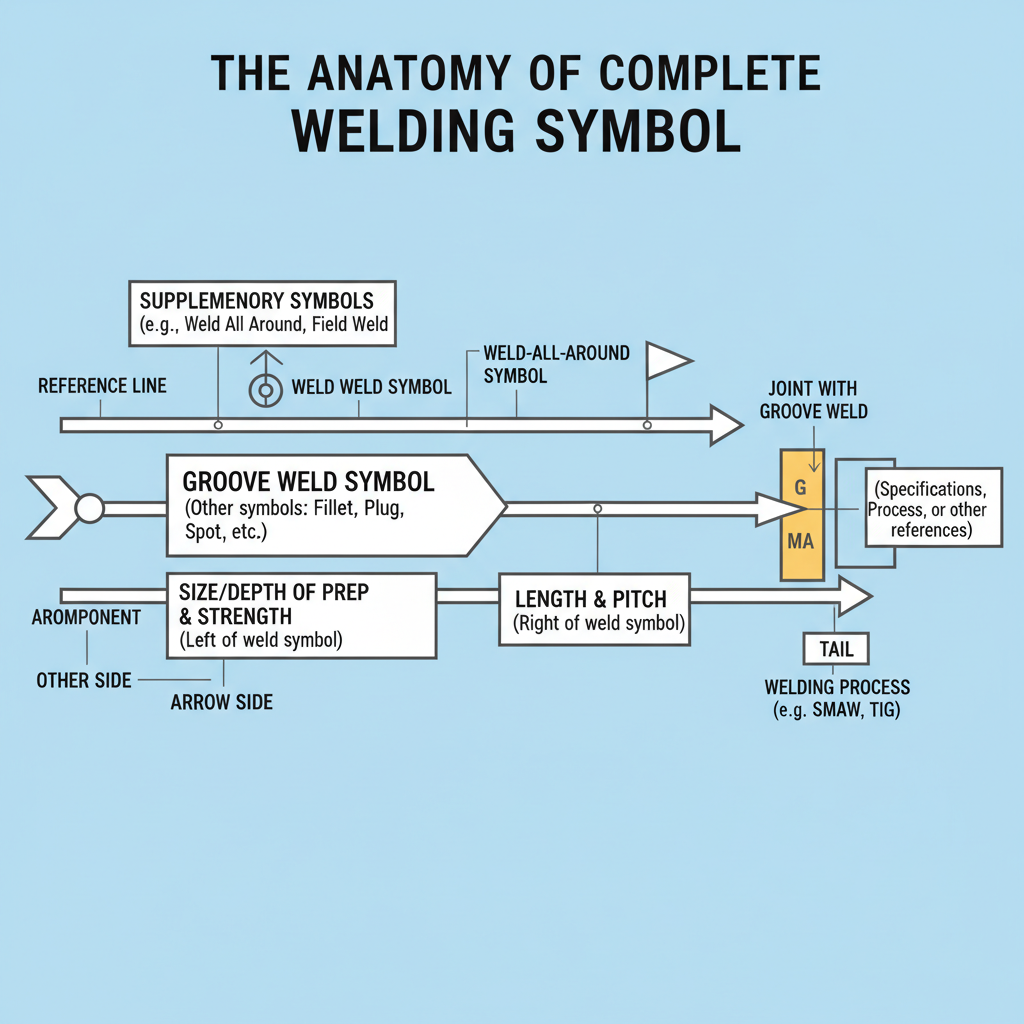 The Anatomy of a Complete Welding Symbol