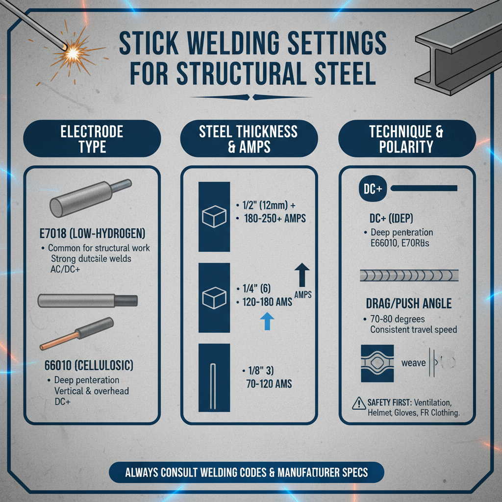 Stick Welding Settings for Structural Steel