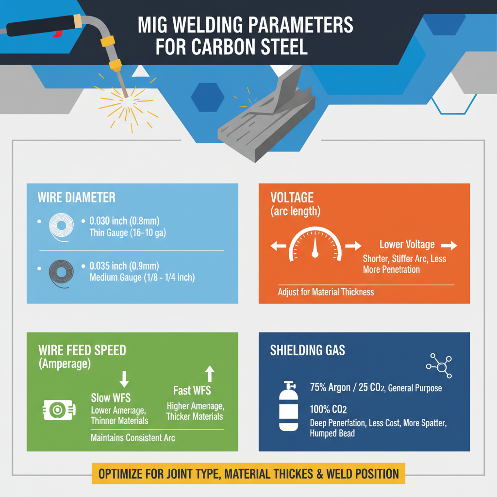 MIG Welding Parameters for Carbon Steel