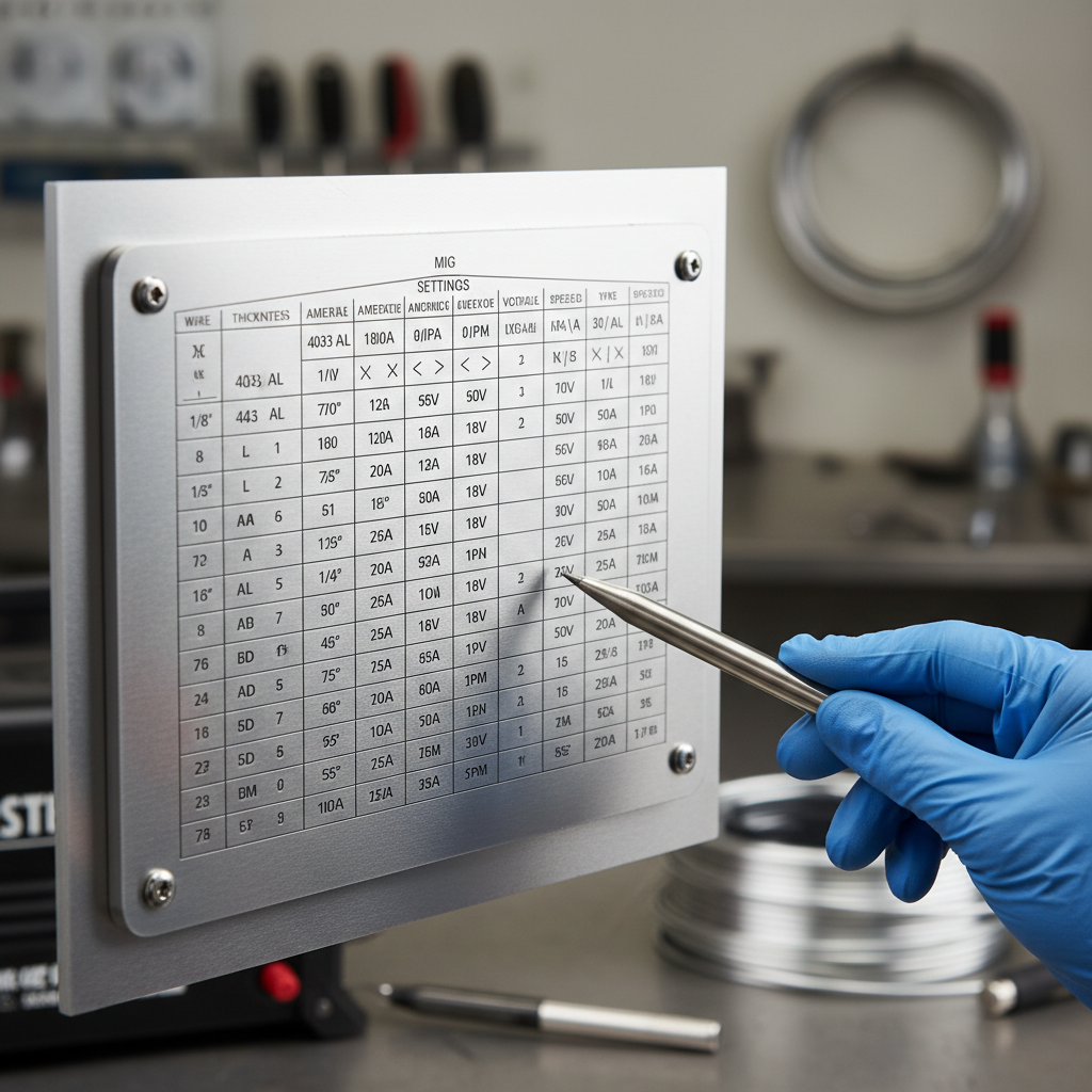 Aluminum MIG Welding Settings Chart: Complete Guide to Wire Feed, Voltage, and Gas 2 aluminum mig welding settings chart