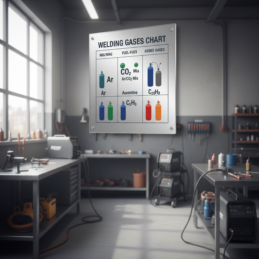 welding gases chart