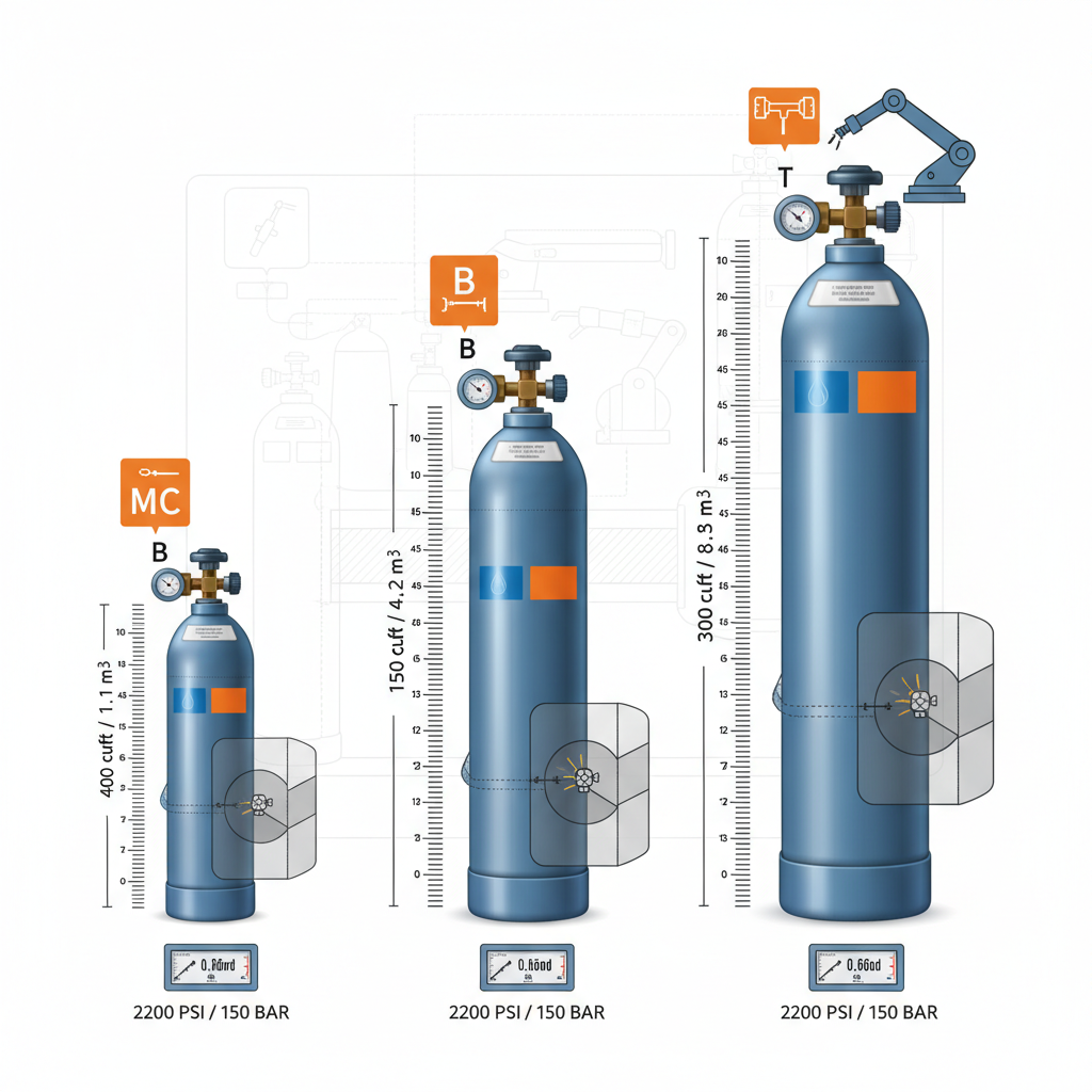 Welding Gas Tank Size Chart: Complete Guide to Cylinder Selection 1 Understanding Gas Cylinder Capacity Measurements