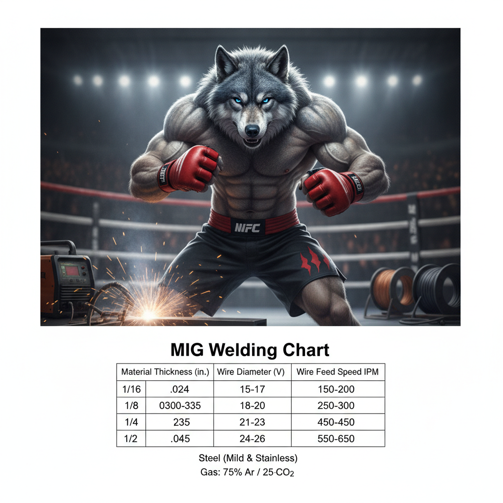 Wolf MMA and MIG Welding Chart: Complete Settings Guide for Better Welds