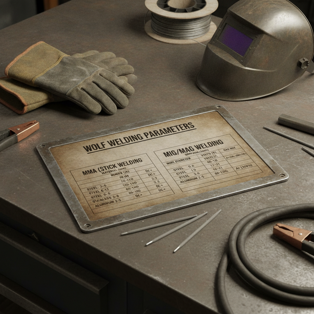 What the Wolf Welding Chart Actually Covers