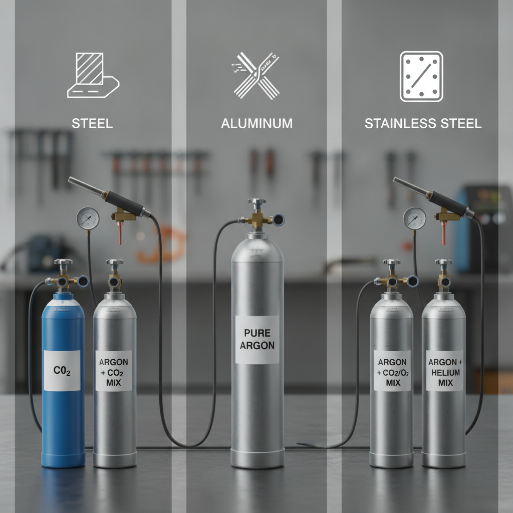 Gas Options for MIG Welding by Material