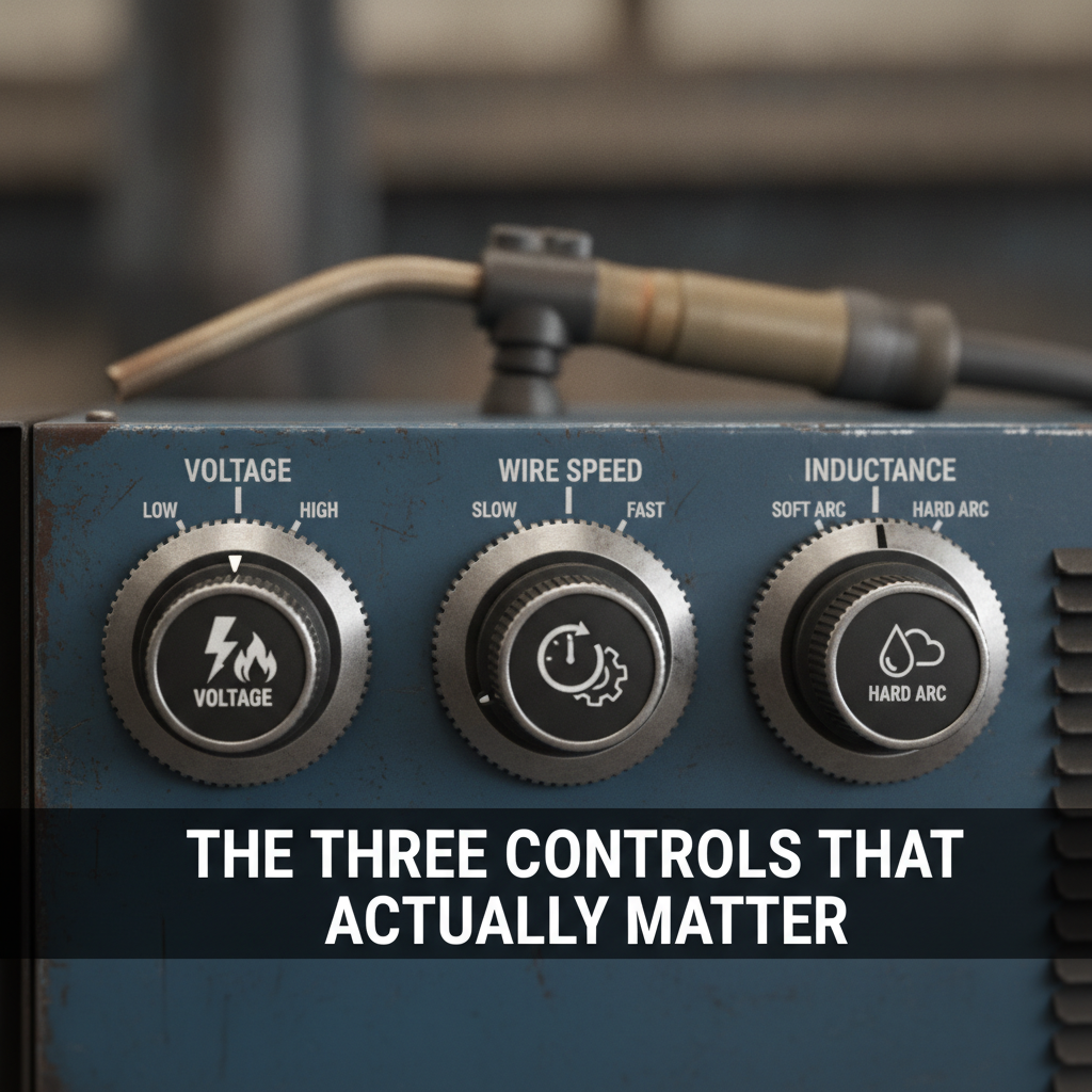 How to Adjust a MIG Welder 1 The Three Controls That Actually Matter