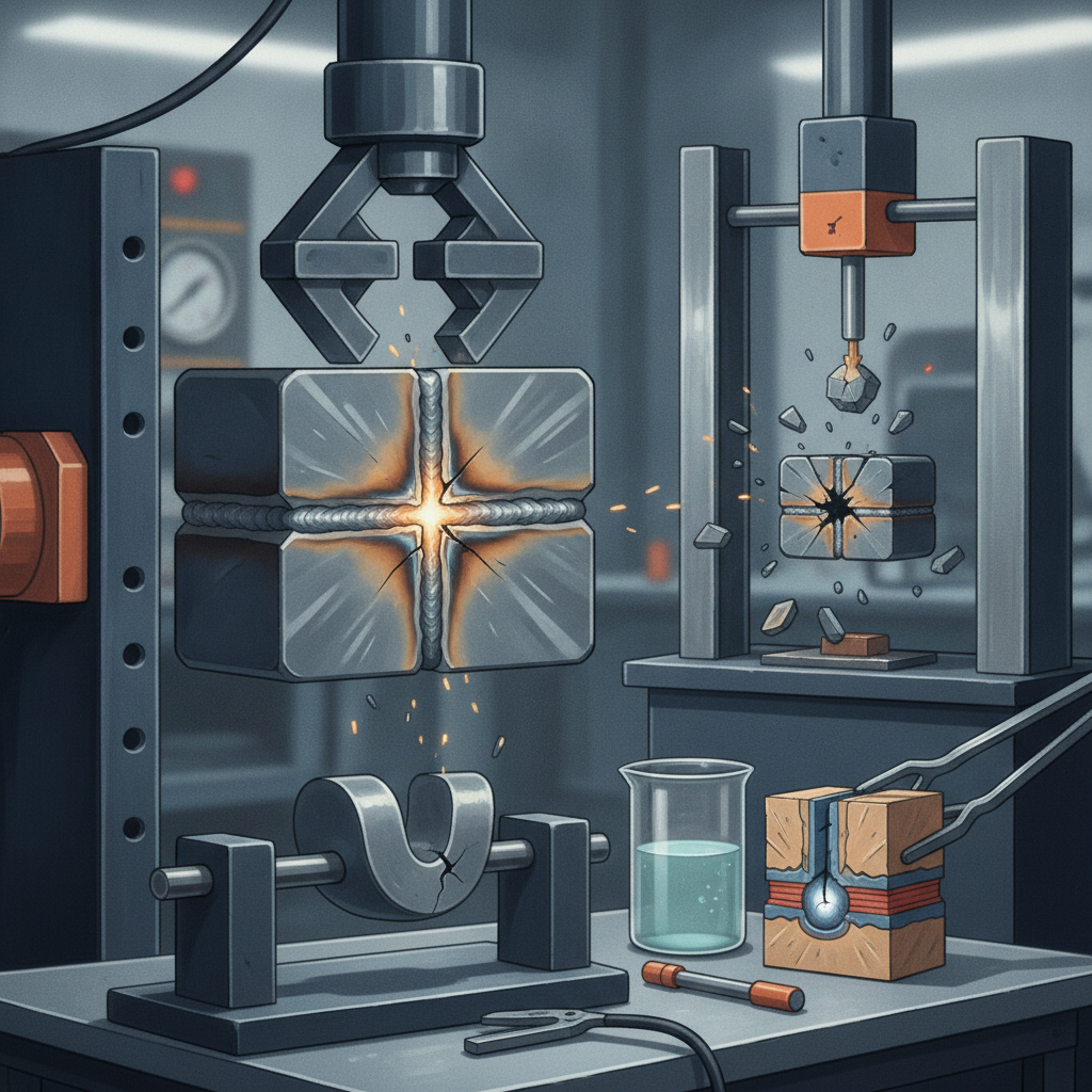 MIG Weld Strength Testing: Methods, Standards, and What the Results Actually Mean 2 Destructive Testing Methods