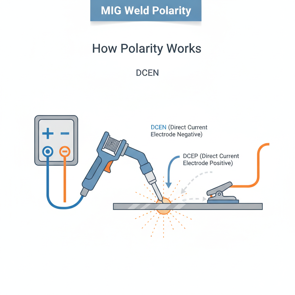 MIG Weld Polarity: What It Is, Why It Matters, and How to Get It Right 1 How Polarity Works in a MIG Welder