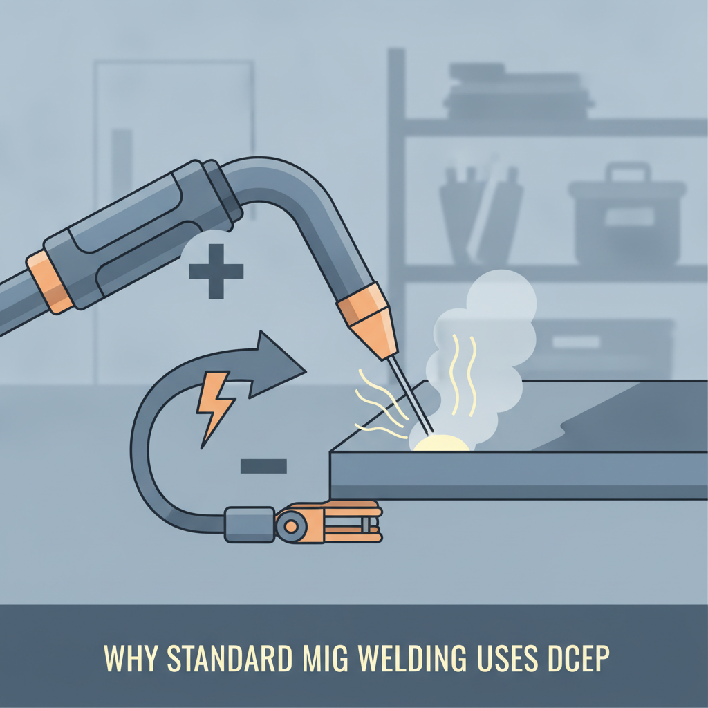 MIG Weld Polarity: What It Is, Why It Matters, and How to Get It Right 2 Why Standard MIG Welding Uses DCEP